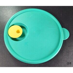 Tupperware Crystal Wave Green Vent N Serve Replacement 7.5" Lid 26498